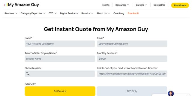 My Amazon Guy website preview