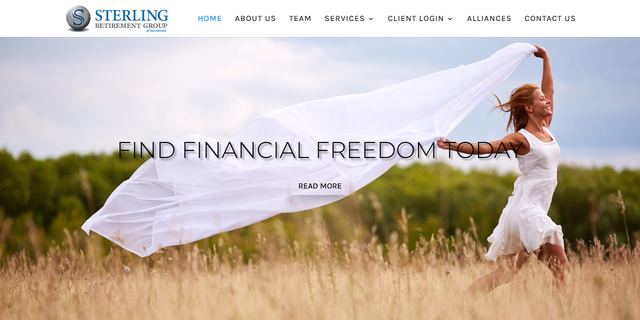 Sterling Retire website preview